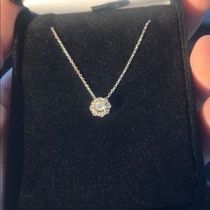 10k white gold Diamond Necklace